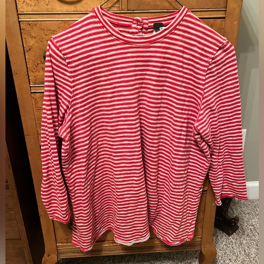 Free People | We the Free Mod Stripe Open Back Shirt - Size L